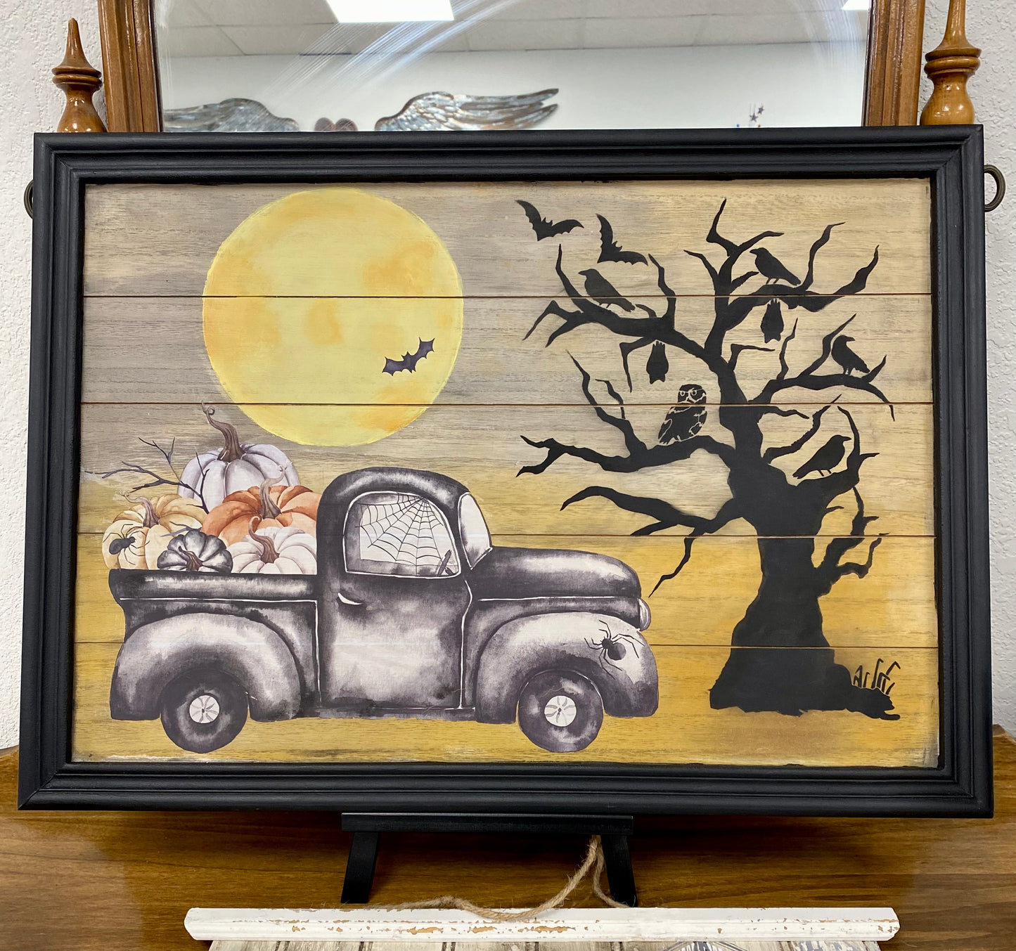 Spooky Vintage Farm Truck Picture