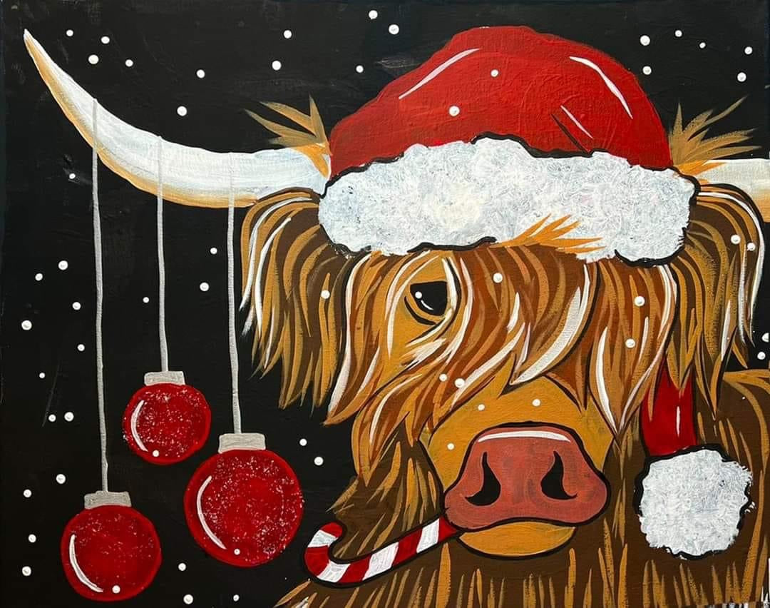 Holiday Highlander Painting Class - 12/10/23