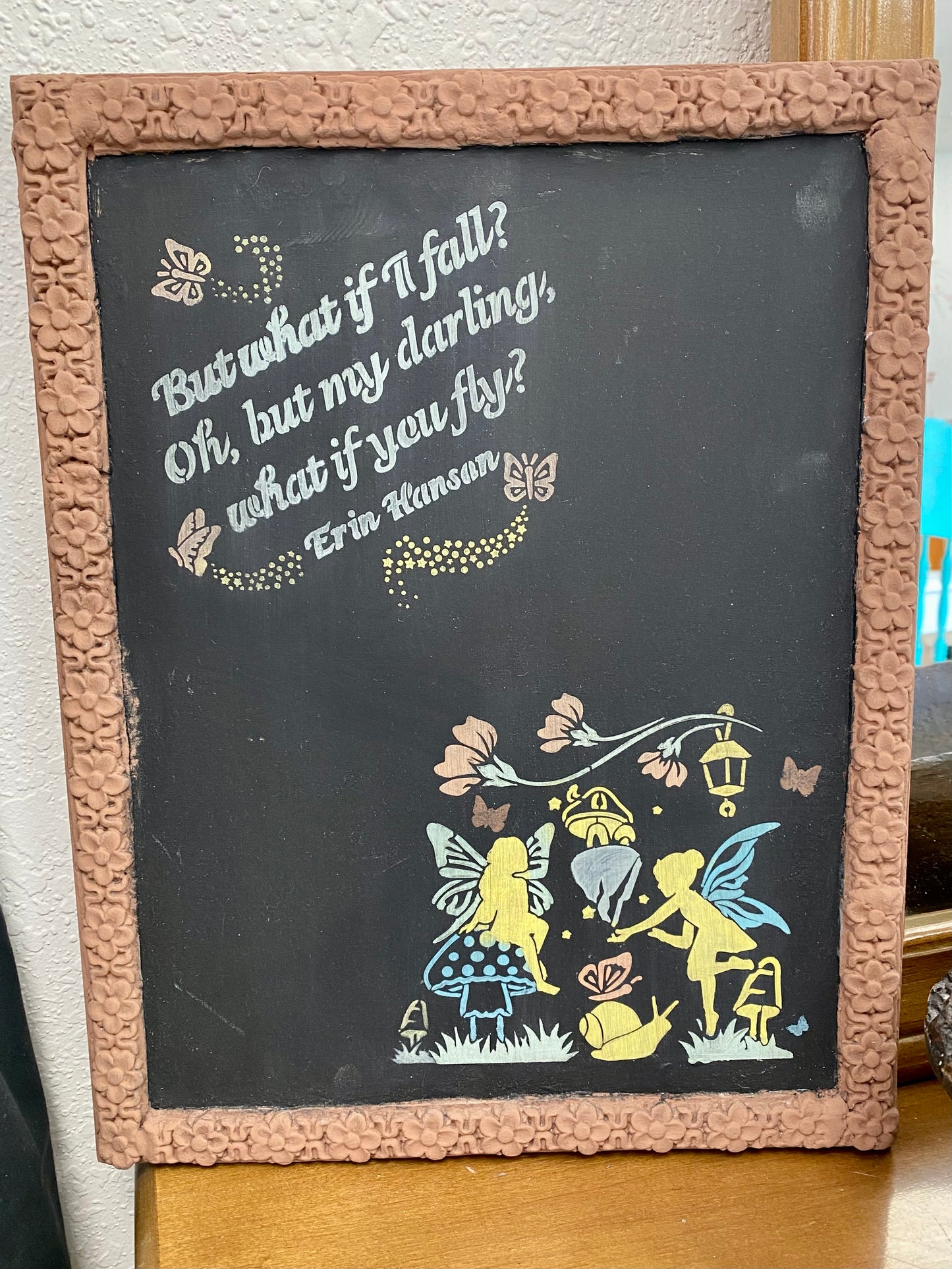 Flower Mould Frame Fairy Themed Chalkboard