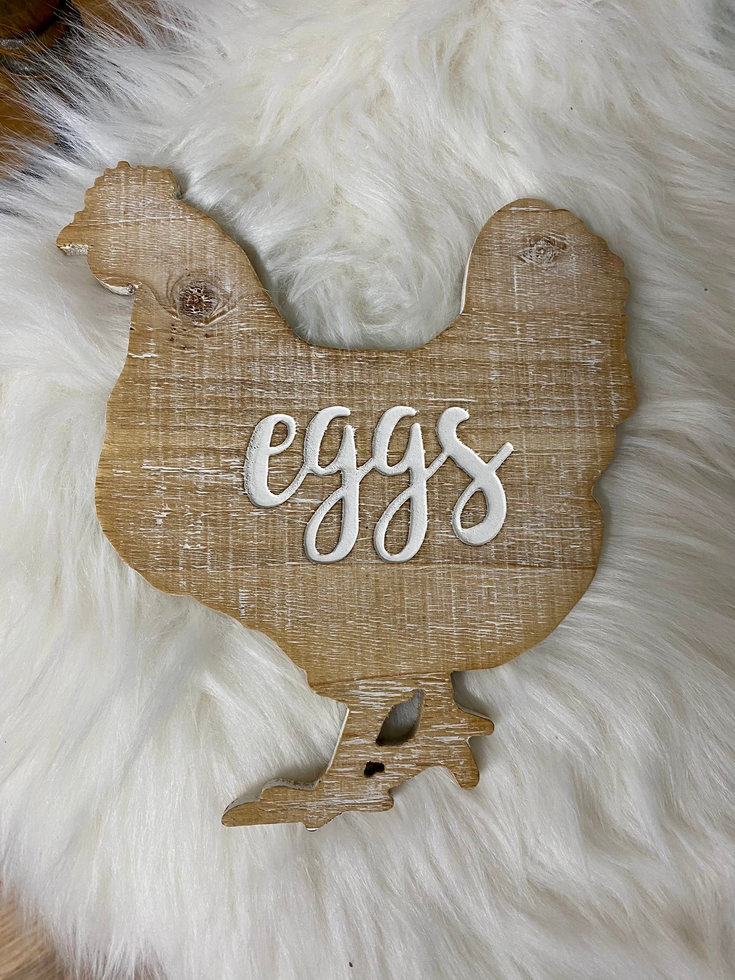 “Eggs” Wooden Chicken Cutout