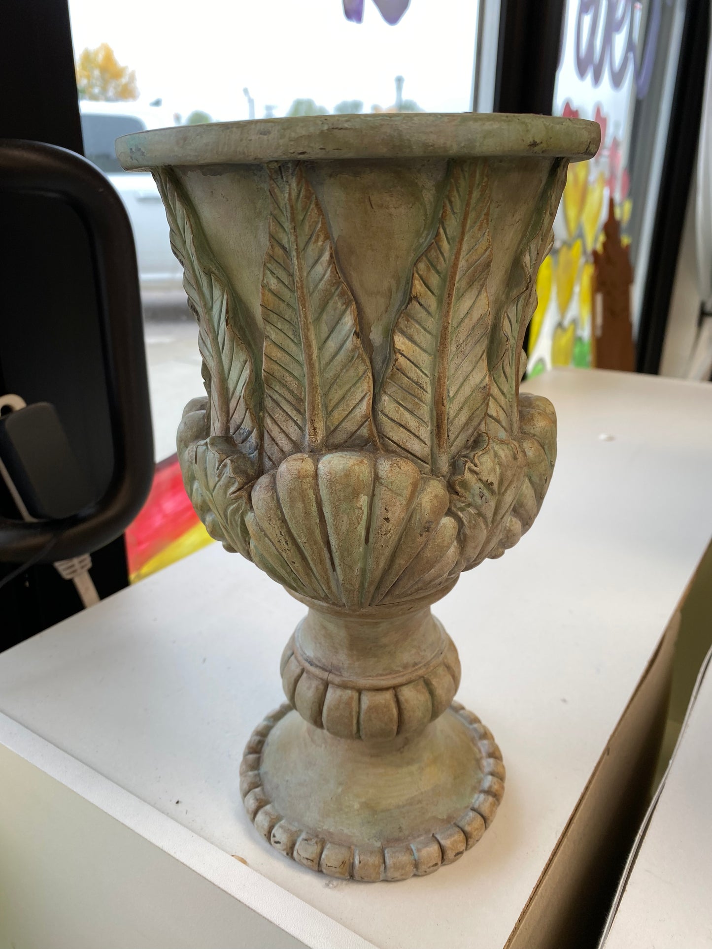 French Country Painted Urn
