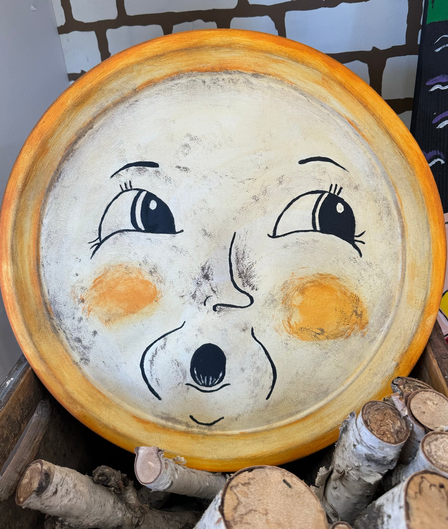 Harvest Moon Man Metal Platter