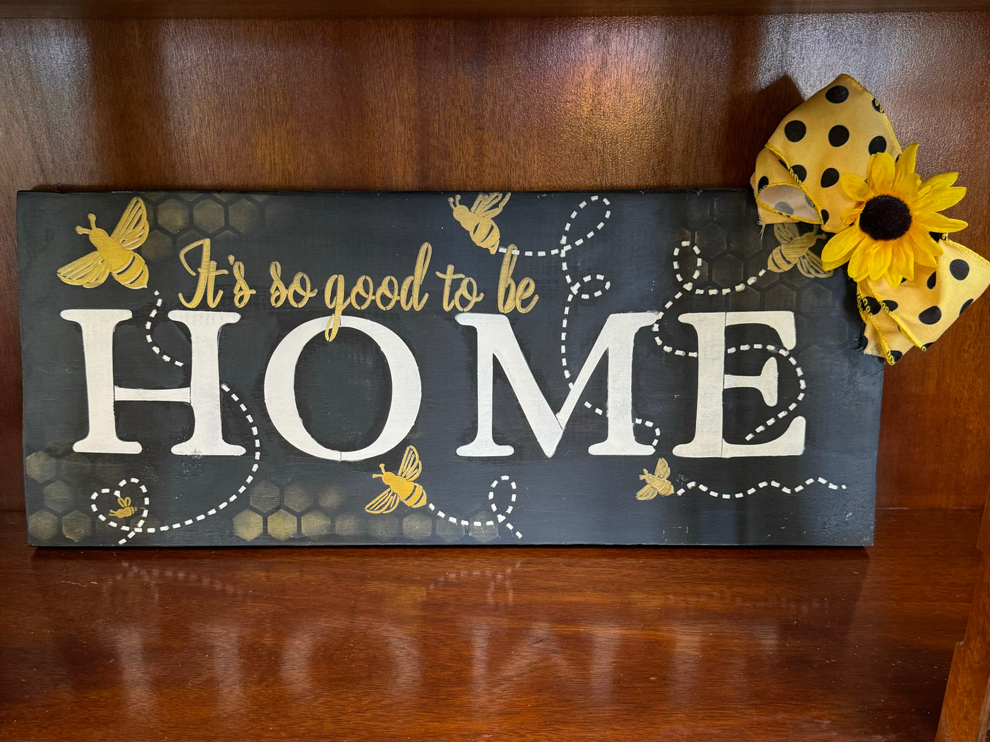 “It’s So Good to Be Home” Wooden Sign