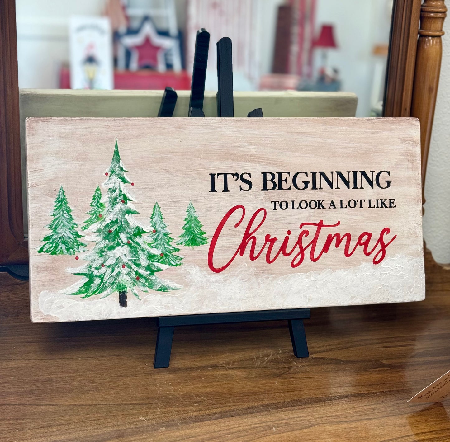 It’s Beginning to Look a lot Like Christmas Wood Sign
