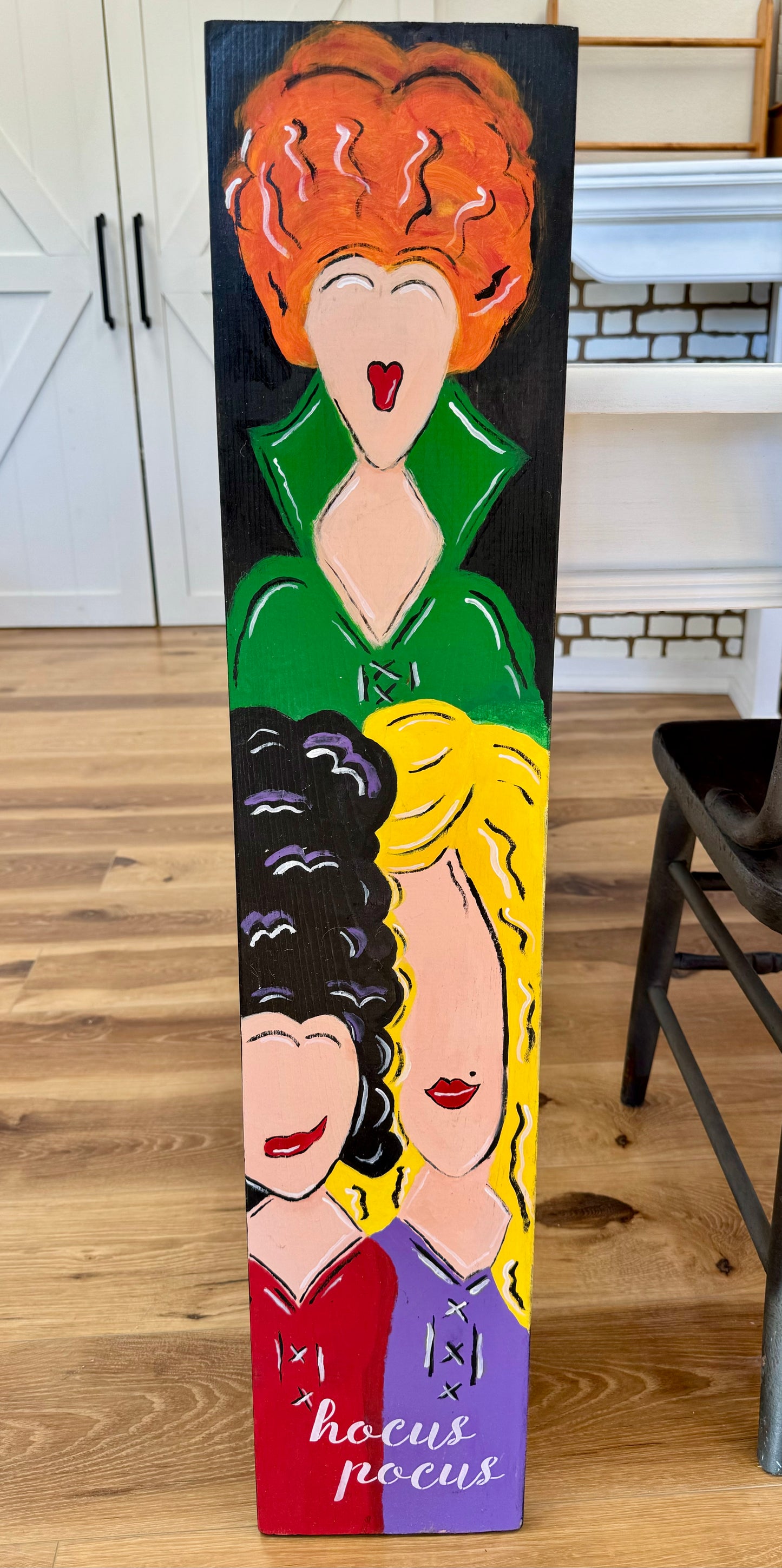 Sanderson Sisters 3ft Painted Wood Sign