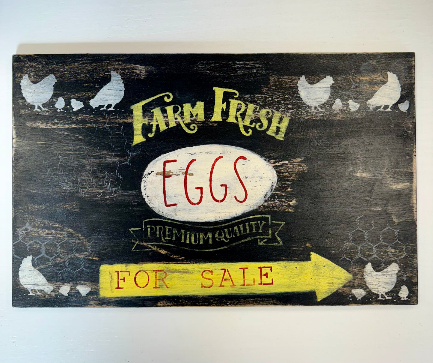 Farm Fresh Eggs Wood Sign