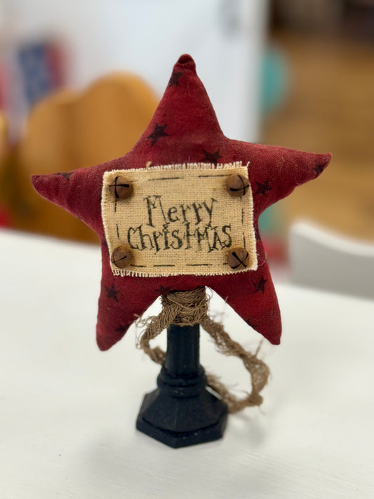 Christmas Plush Standing Star Decor