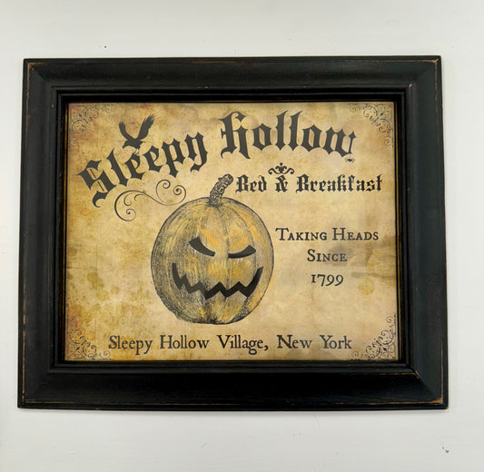 Sleepy Hollow Framed Sign
