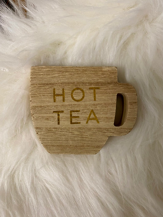 Hot Tea Wooden Cup Shelf Sitter