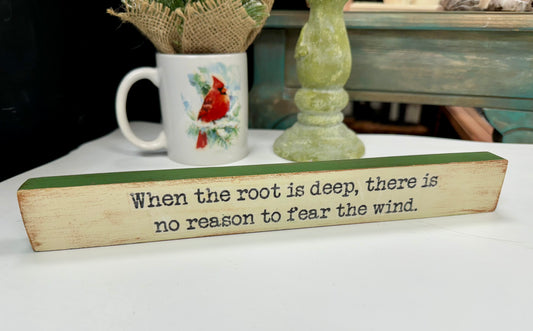 Wood Shelf Sitter with Quote #5