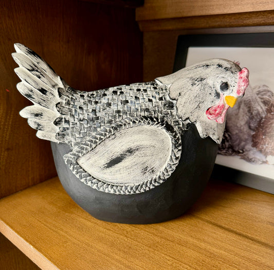 Painted Hen Figure